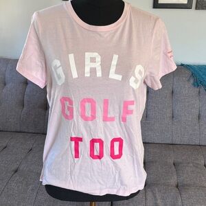 GFore "Girls Golf Too" Pink Tee Size Medium